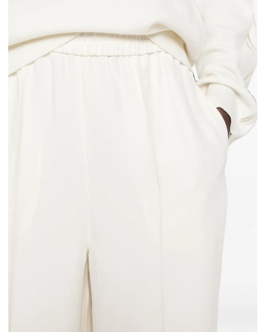Fabiana Filippi White Elasticated-Waistband Trousers