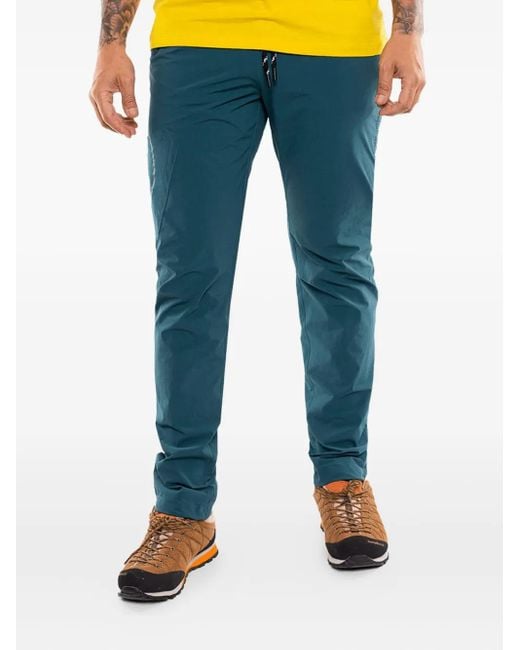 Trangoworld Blue Drawstring Trousers for men