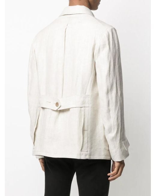 Maison Margiela Natural Single-breasted Shirt Jacket for men