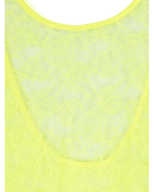 Maison Close Yellow Flashback Néon Open-Back Catsuit
