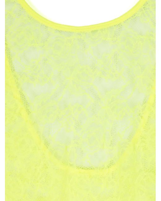 Maison Close Yellow Flashback Néon Open-Back Catsuit