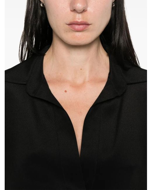 Max Mara Black Zanzero Bluse