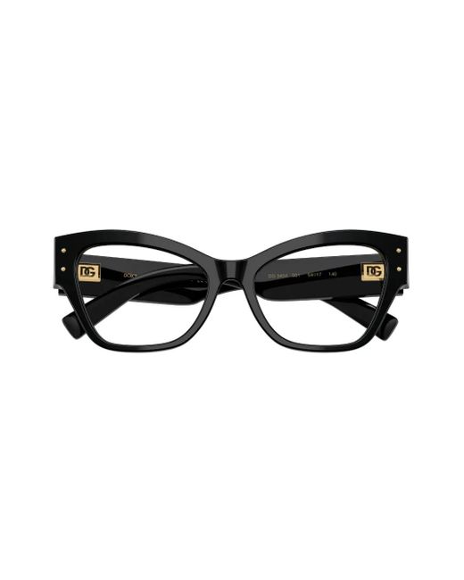 Lunettes De Vue À Monture Papillon Dolce & Gabbana en coloris Black