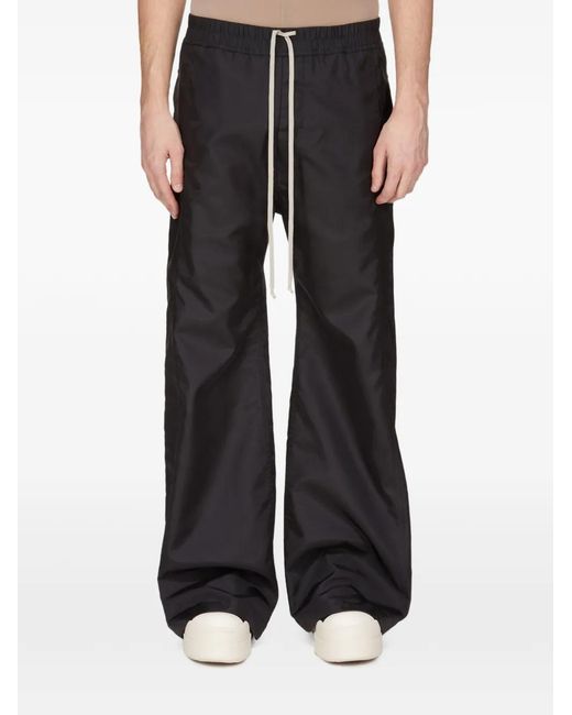 Rick Owens Black Side-Button Trousers for men