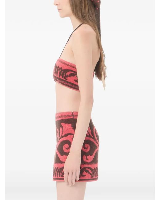 Valentino Garavani Red Dessus En Tissu Éponge