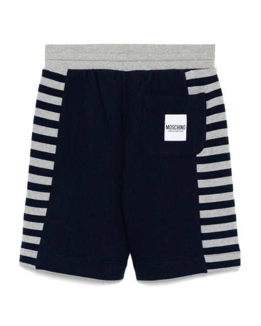 Moschino Blue Drawstring Shorts for men