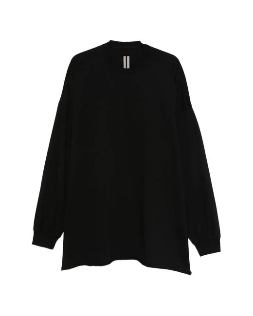 Rick Owens Black Long Sleeve T-Shirt for men