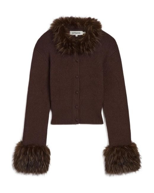 Apparis Brown Rosa Cardigan