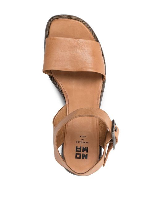 Moma Open-toe Heeled Sandals in Brown | Lyst