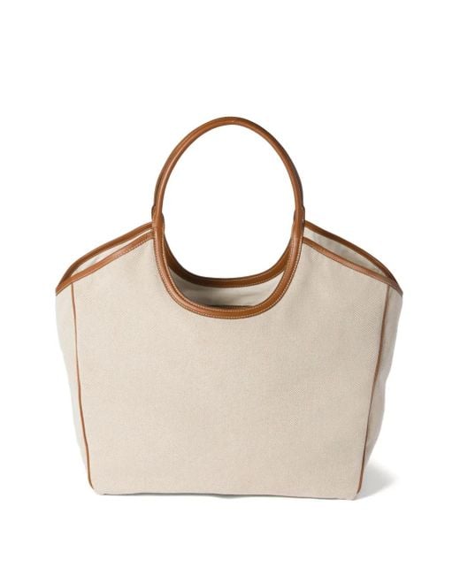 Bolso shopper Ivy Miu Miu de color Natural