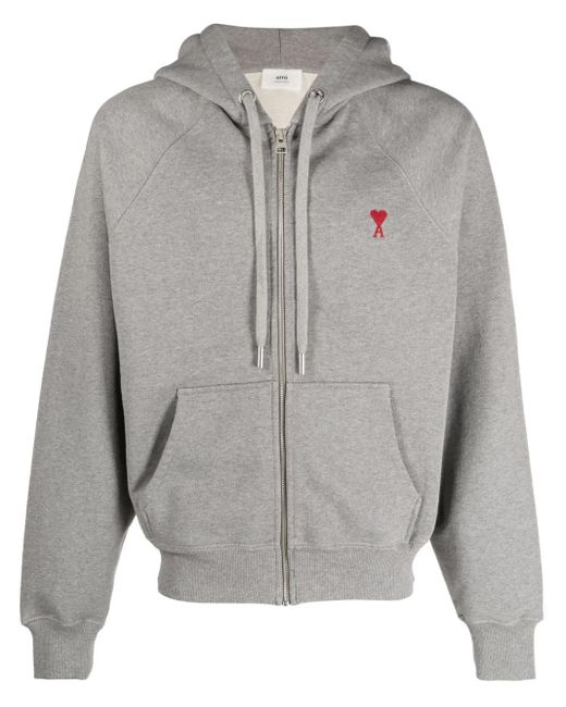 AMI Ami De Coeur ジップ パーカー Gray