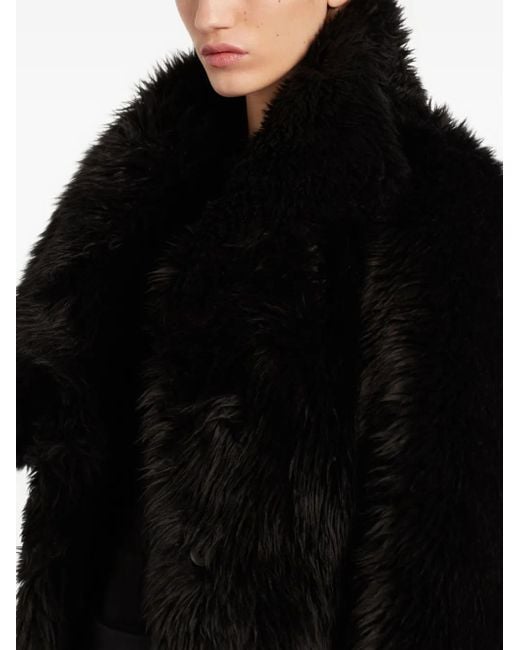 Courreges Black Plush Short Jacket