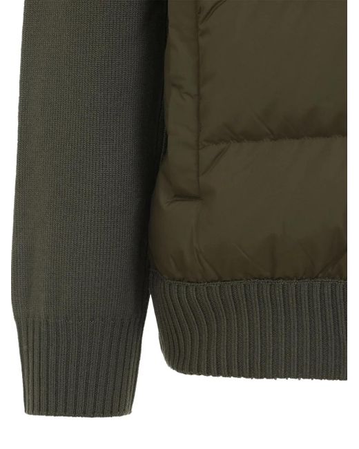 Moncler Green Padded Zip-Up for men