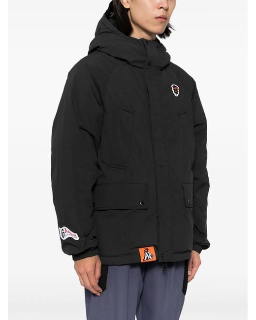 Aape By A Bathing Ape Black Logo Down Jacket for men