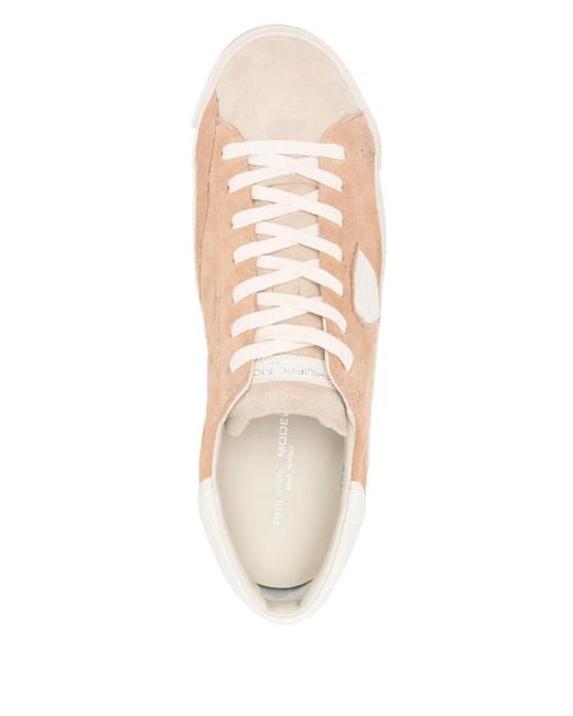 Philippe Model Pink Suede Sneakers for men