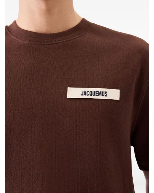 Jacquemus The Grosgrain T-Shirt in Brown für Herren
