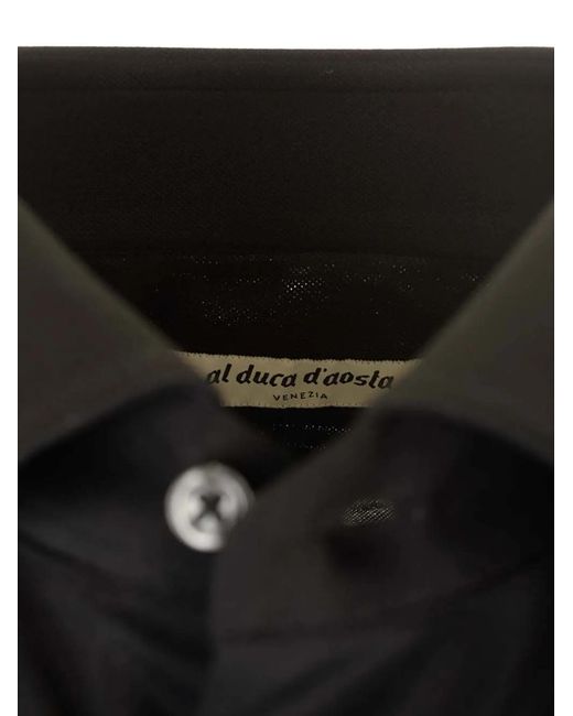 Al Duca D'aosta Black Slim-Fit Jersey Shirt for men