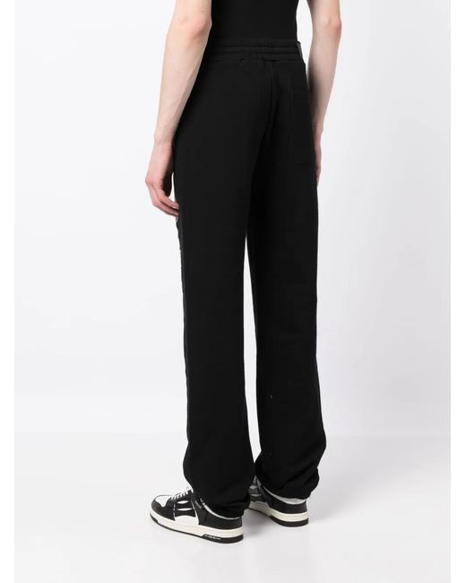 Amiri Black Graphic-Print Trousers for men