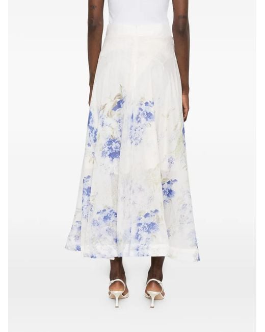 Paperlace White Floral Skirt