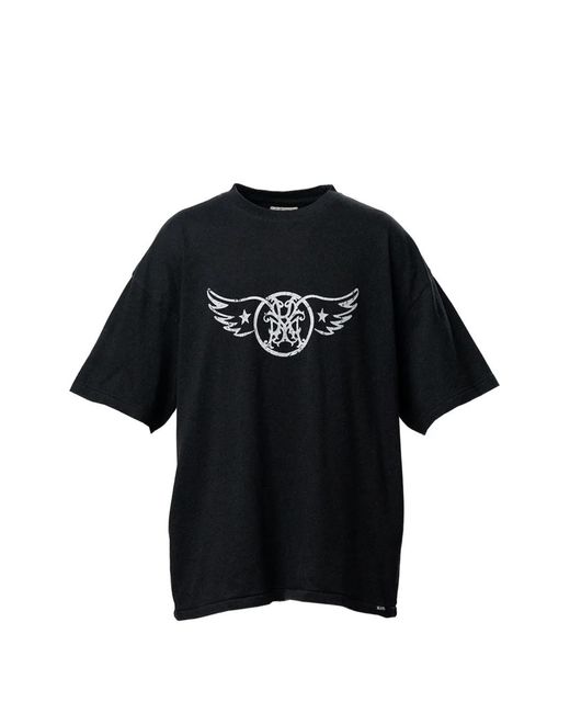 KAMIYA Black Graphic-Print T-Shirt for men