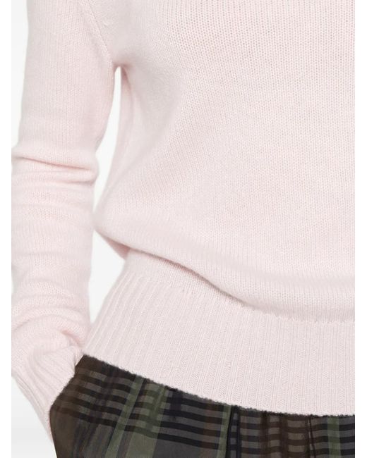 Bompard Pink Round-Neck Sweater