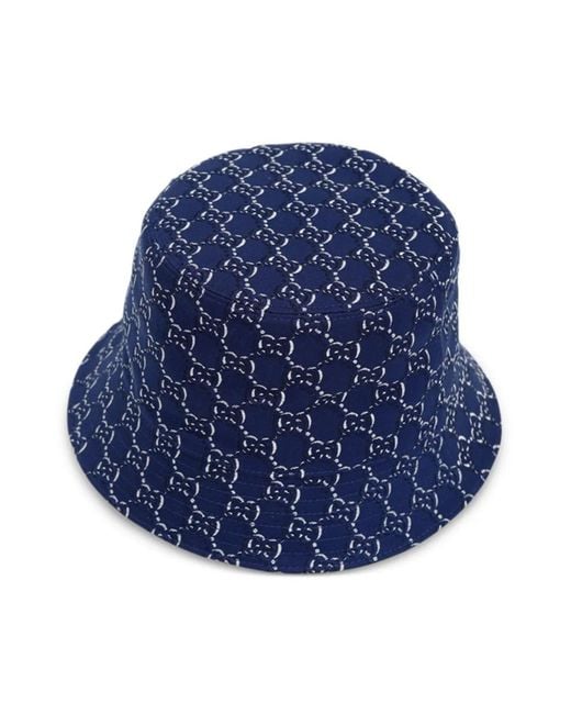 Gucci Blue Gg Bucket Hat for men