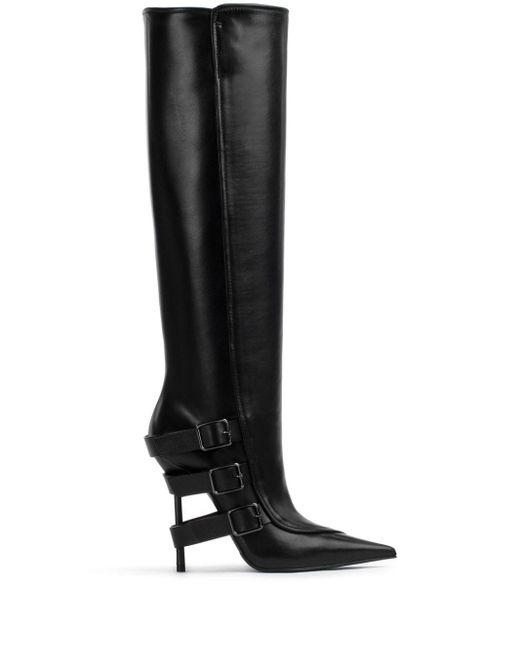 Le Silla Black 120mm Pointed Boots