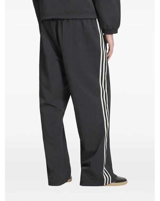 Adidas Blue Britcore Side-Stripe Track Pants for men