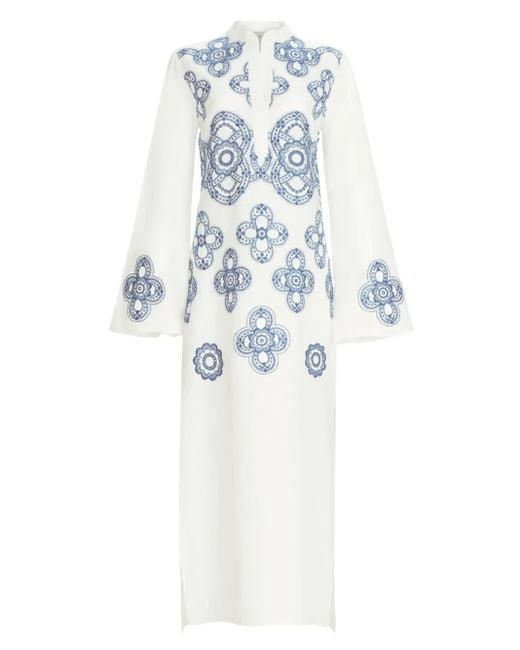 Silvia Tcherassi Blue Adalys Maxi Dress