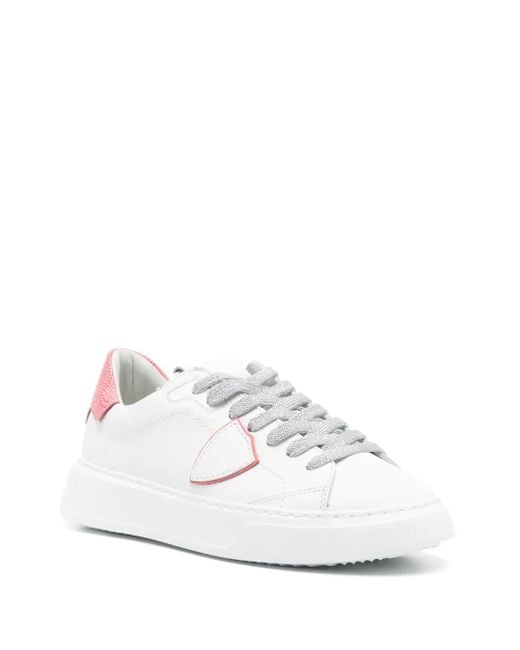 Philippe Model White Temple Sneakers