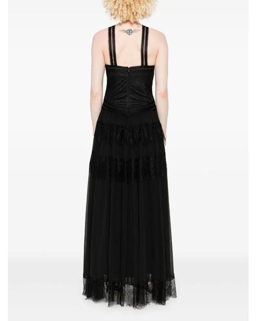 ERMANNO FIRENZE Black Lace Maxi Dress