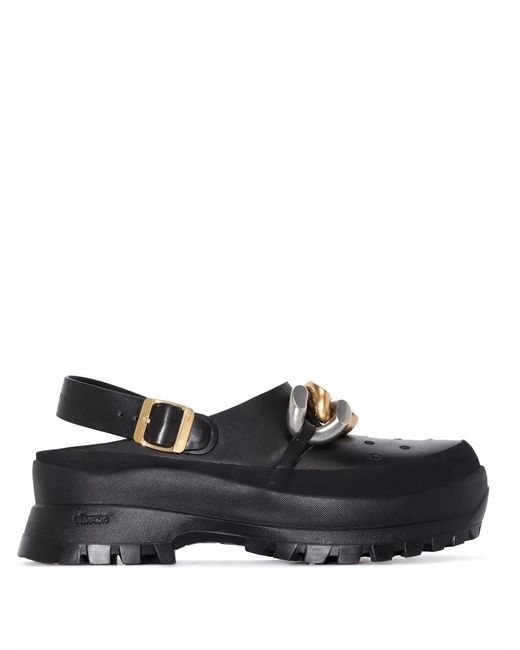 Stella McCartney Black Falabella Trace Clogs