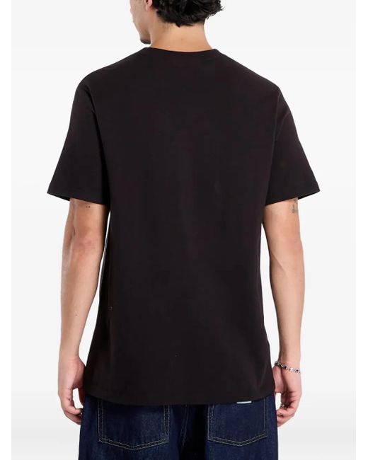 Camiseta De Algodón Con Logo Mitchell & Ness de color Black