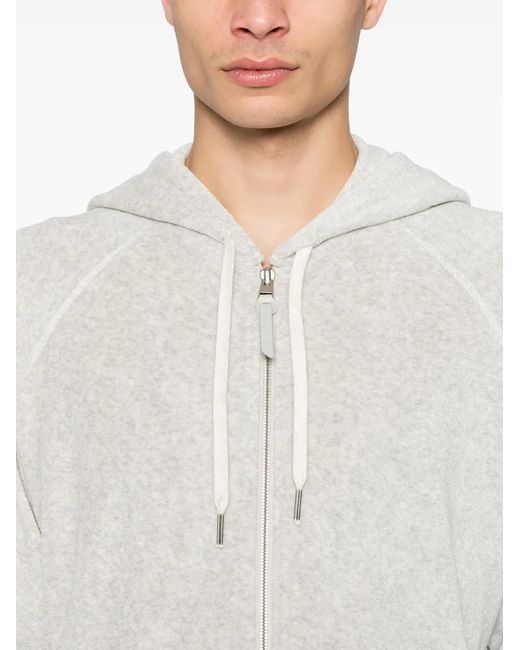 Tom Ford White Terry Hoodie for men