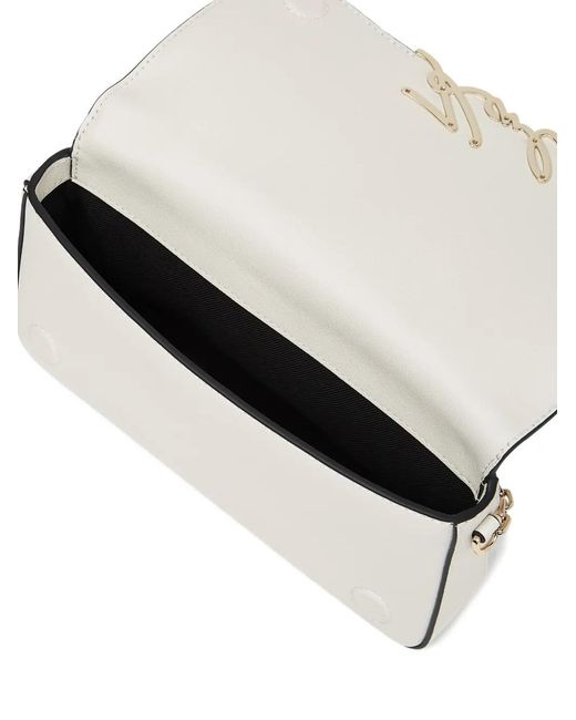 Karl Lagerfeld White Logo Cross Body Bag