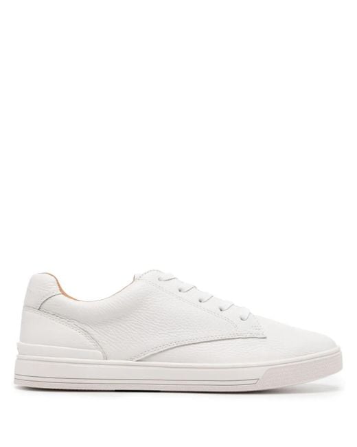 Ted Baker White Leather Lace-Up Sneakers for men