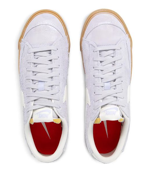Nike White Blazer Low '77 Vintage "Football/Gum Light/Team/Pale Ivory" Sneakers