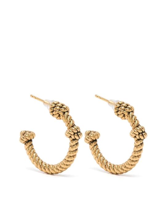 Aurelie Bidermann Metallic Palazzo Earrings