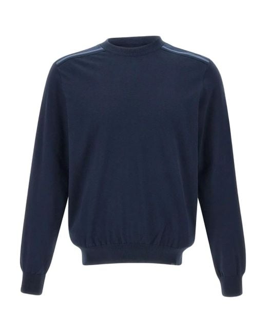 Paul & Shark Blue Jersey Sweatshirt for men