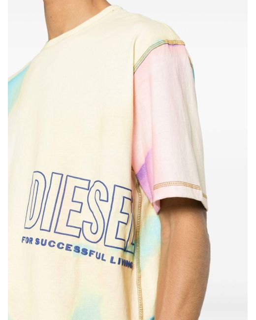 メンズ DIESEL T-wash-color Tシャツ Blue