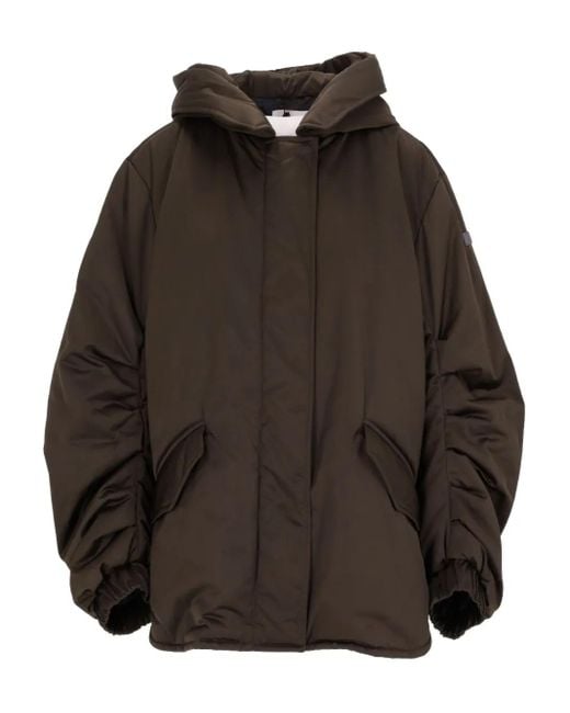 Lempelius Brown Hooded Padded Jacket