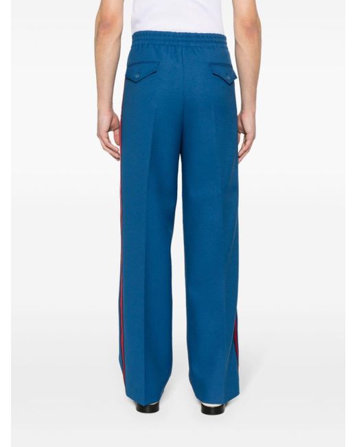 Gucci Blue Straight-leg Trousers for men