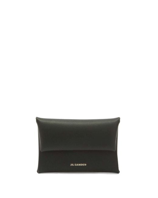 Jil Sander Gray Leather Coin Purse for men