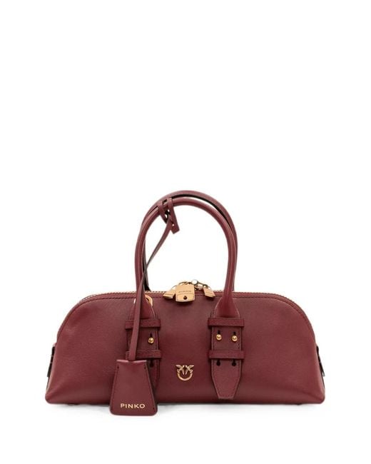 Pinko Purple Small Leather Escape Bag