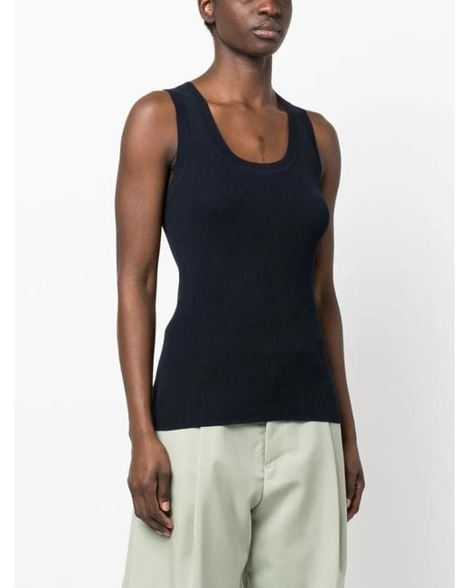 P.A.R.O.S.H. Black Cipria Tank Top