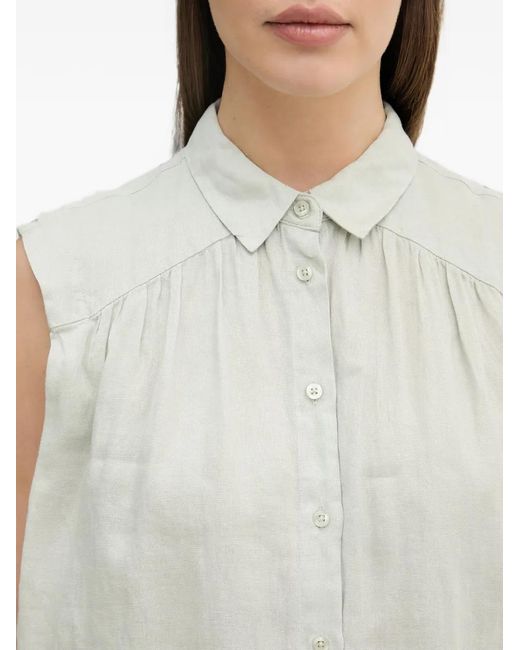 Benetton Gesmockte Blouse in het Gray