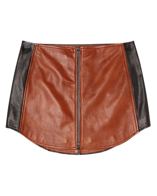 DIESEL L-ollipop ミニスカート Brown