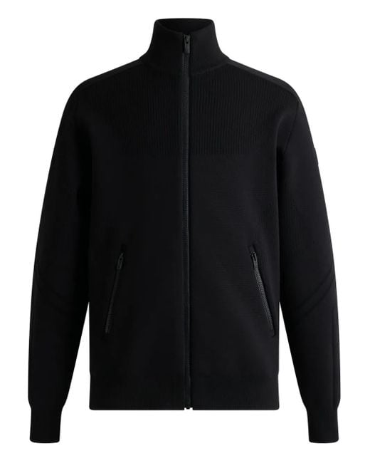 Fusalp Geribbeld Bomberjack Met Intarsia Vlak in het Black voor heren