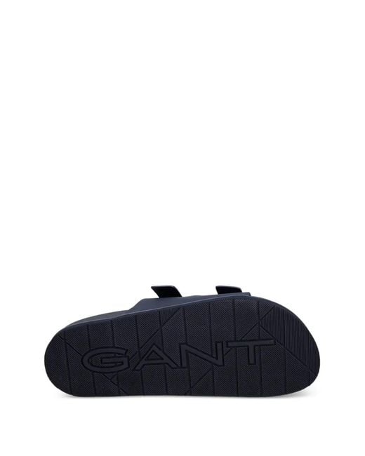 Gant Blue Buckle-Fastening Slides for men