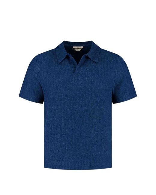 Jacob Cohen Blue Short-Sleeve Polo Shirt for men